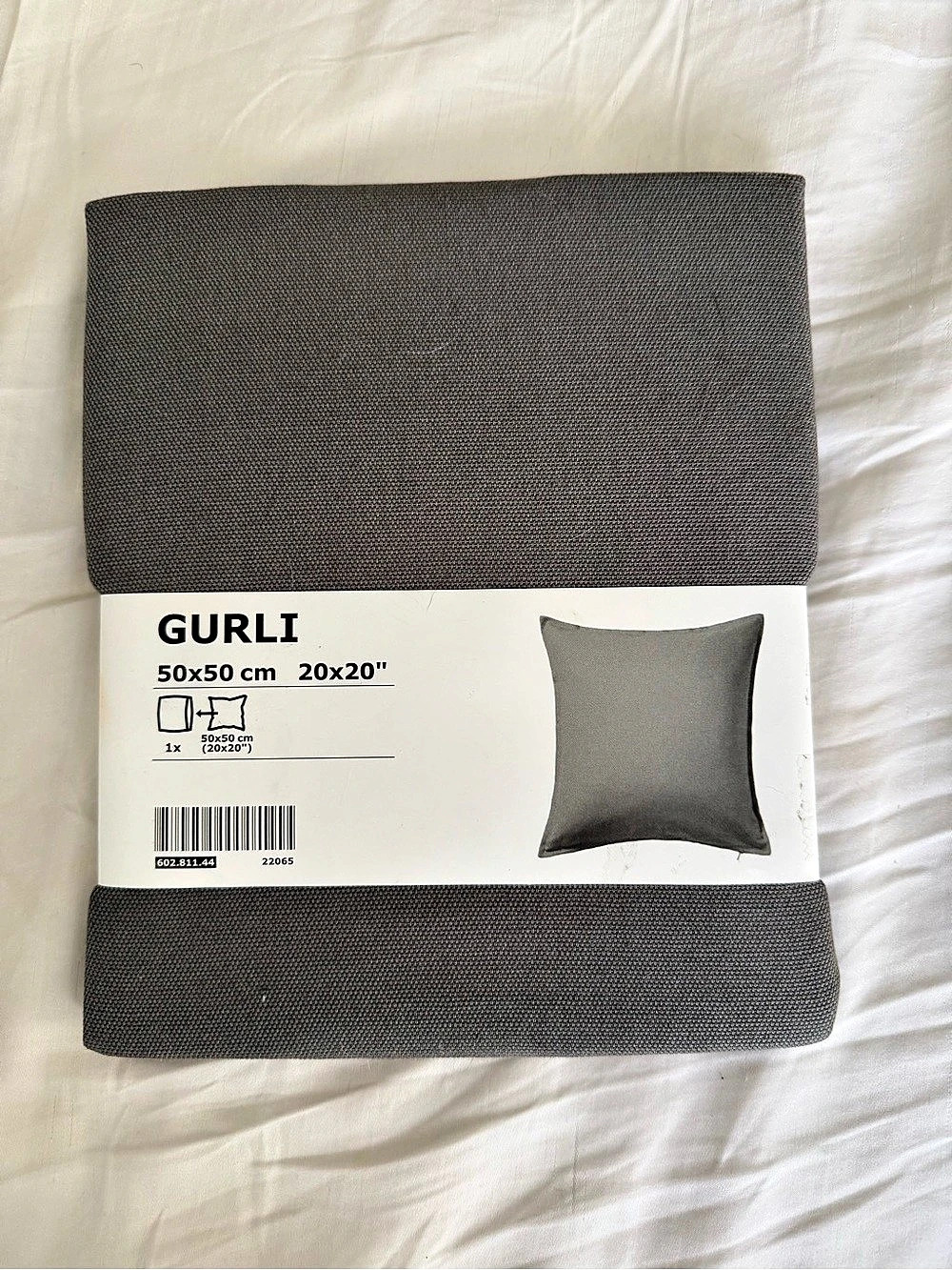 IKEA GURLI Cushion Cover Gray Pillow Cover